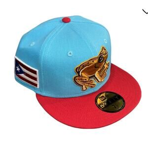 Lehigh Valley Coquis Vice Blue and Scarlet Puerto Rico Flag Patch MiLB Size 7